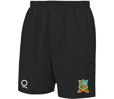 Qdos Cricket Ynysygerwn CC Black Training Shorts