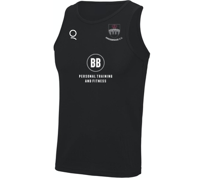 Qdos Cricket Kingsbridge CC Training Vest - Black