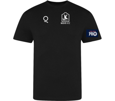 Qdos Cricket Kilve CC Qdos Training Shirt Black