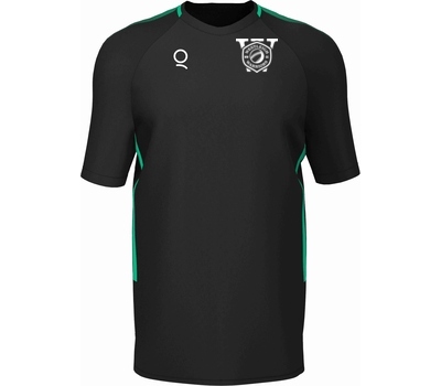 Qdos Cricket Westleigh Warriors CC Qdos Edge Pro Training Shirt Black Green