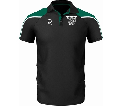 Qdos Cricket Westleigh Warriors CC Qdos Igen Polo Shirt Black Green